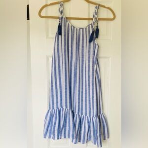 BLUE & WHITE STRIPPED COVERUP
